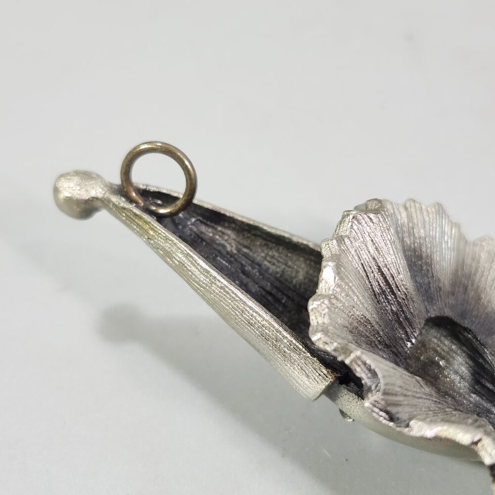 Pewter Circus Clown Articulated Jester Necklace Charm Statement Fashion Jewelry - Picture 11 of 11